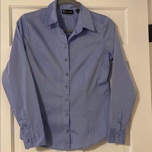 Blue button down dress shirt